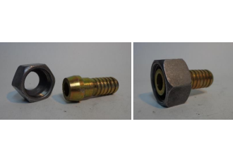 Female with thread and conical tail for hose with linen HN081014